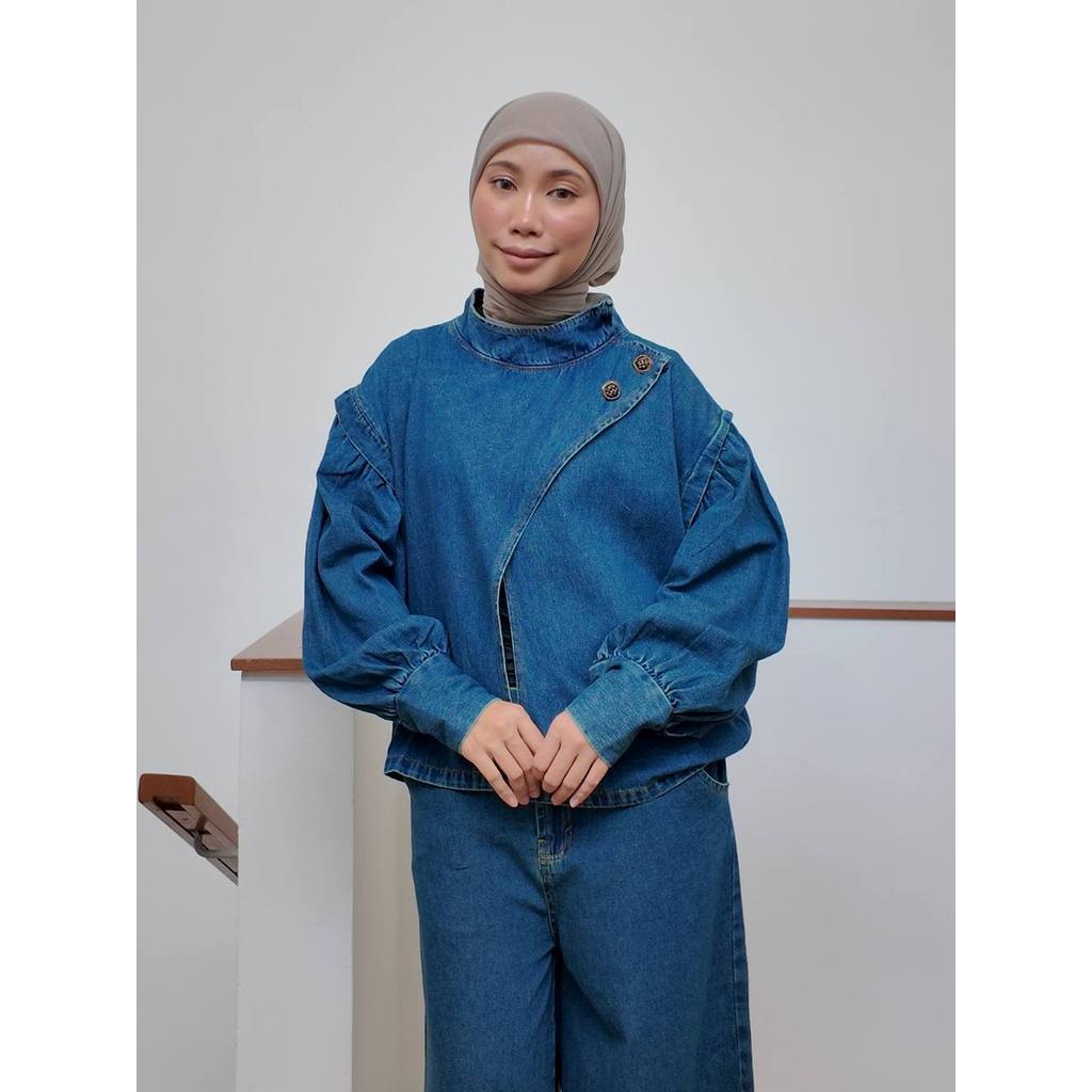 NURA SET PETIKITA KASUAL-MEDIUM BLUE