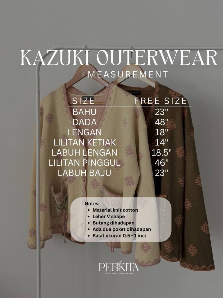 KAZUKI KARDIGAN PETIKITA KASUAL