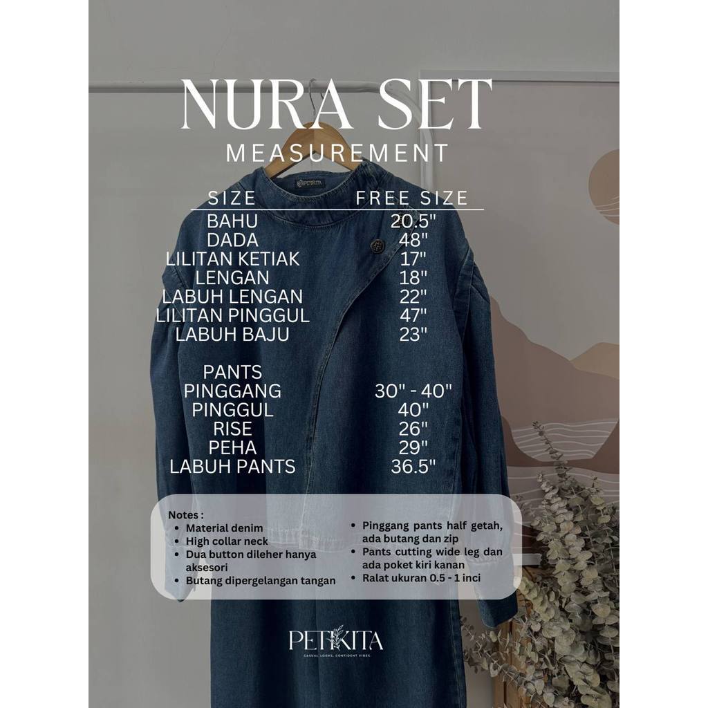 NURA SET PETIKITA KASUAL-MEDIUM BLUE