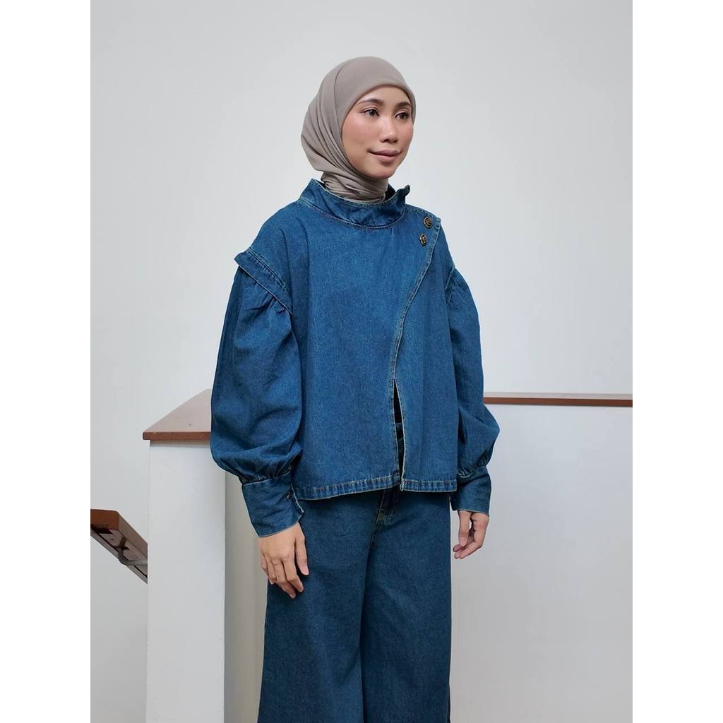 NURA SET PETIKITA KASUAL-MEDIUM BLUE