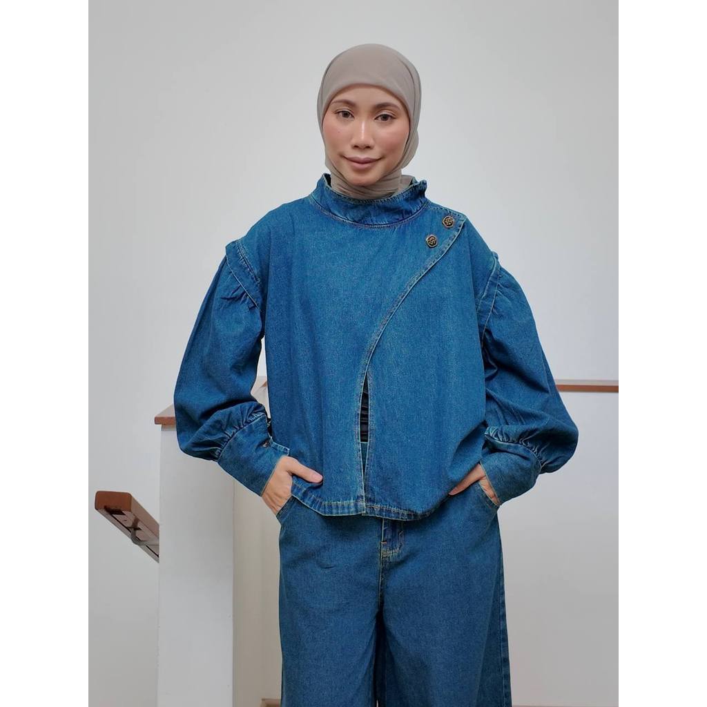 NURA SET PETIKITA KASUAL-MEDIUM BLUE