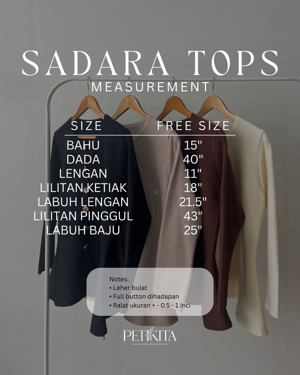 SADARA TOPS PETIKITA CASUAL