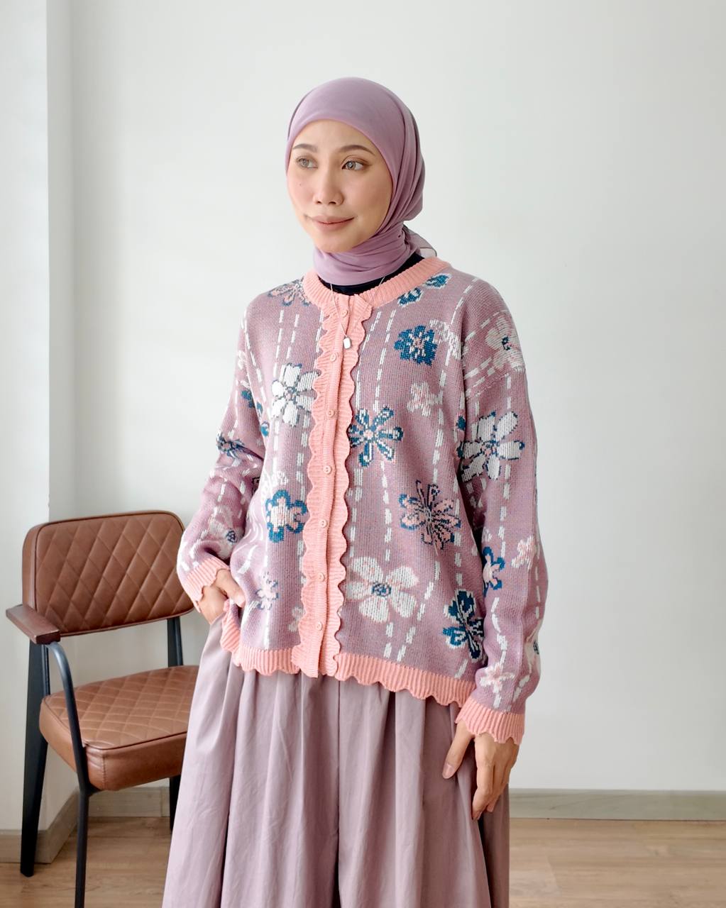 HITOMI KARDIGAN PETIKITA KASUAL