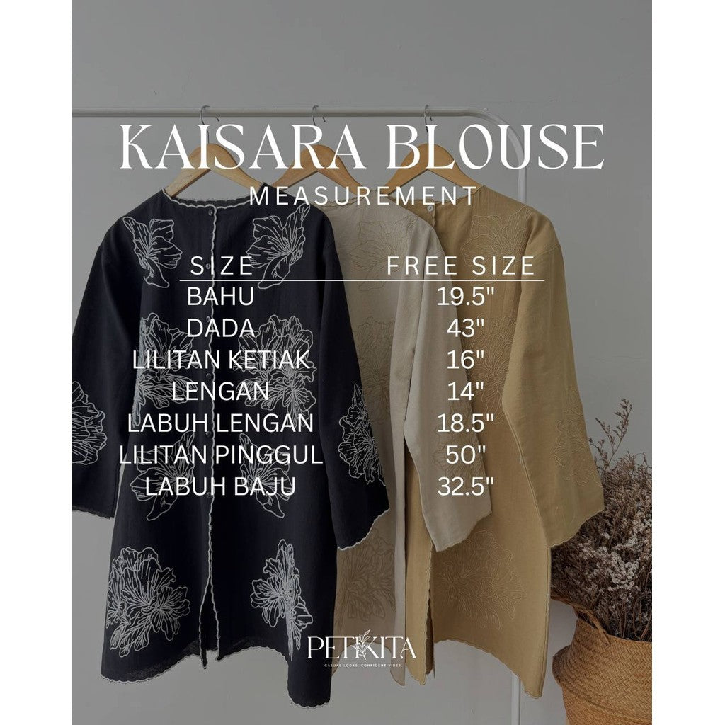 KAISARA BLAUS PETIKITA KASUAL