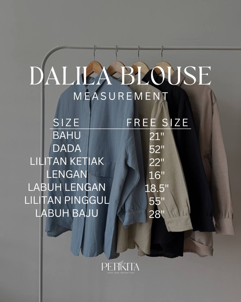 DALILA BLOUSE BY PETIKITA CASUAL