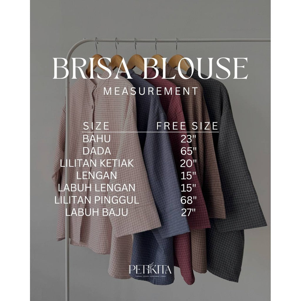 BRISA BLAUS PETIKITA KASUAL