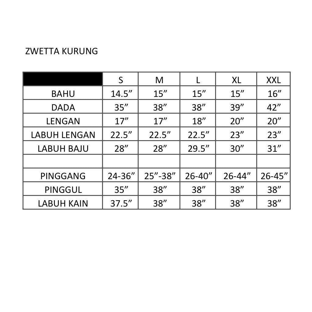 ZWETTA KURUNG BY PETIKITA RAYA