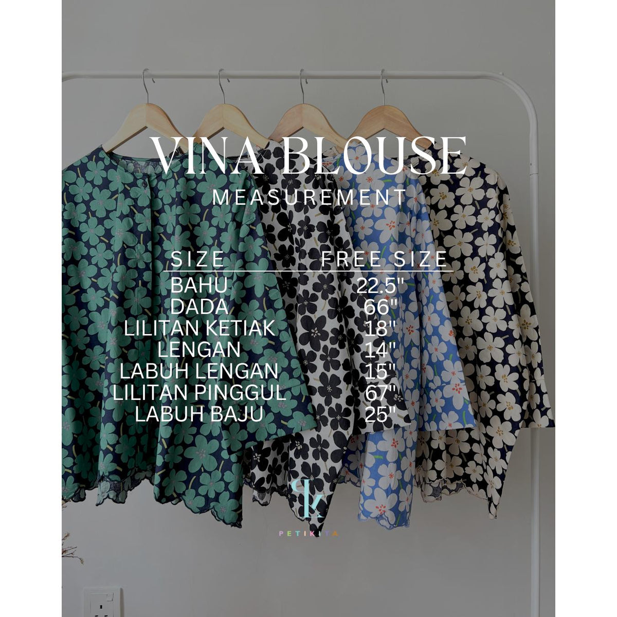 VINA BLOUSE BY PETIKITA CASUAL