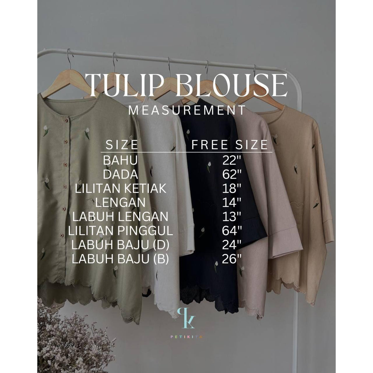 TULIP BLOUSE BY PETIKITA CASUAL