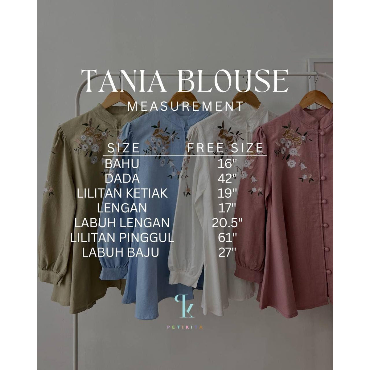 TANIA BLOUSE BY PETIKITA CASUAL