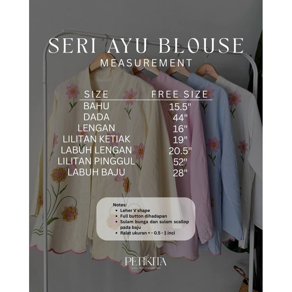 SERI AYU BLOUSE BY PETIKITA