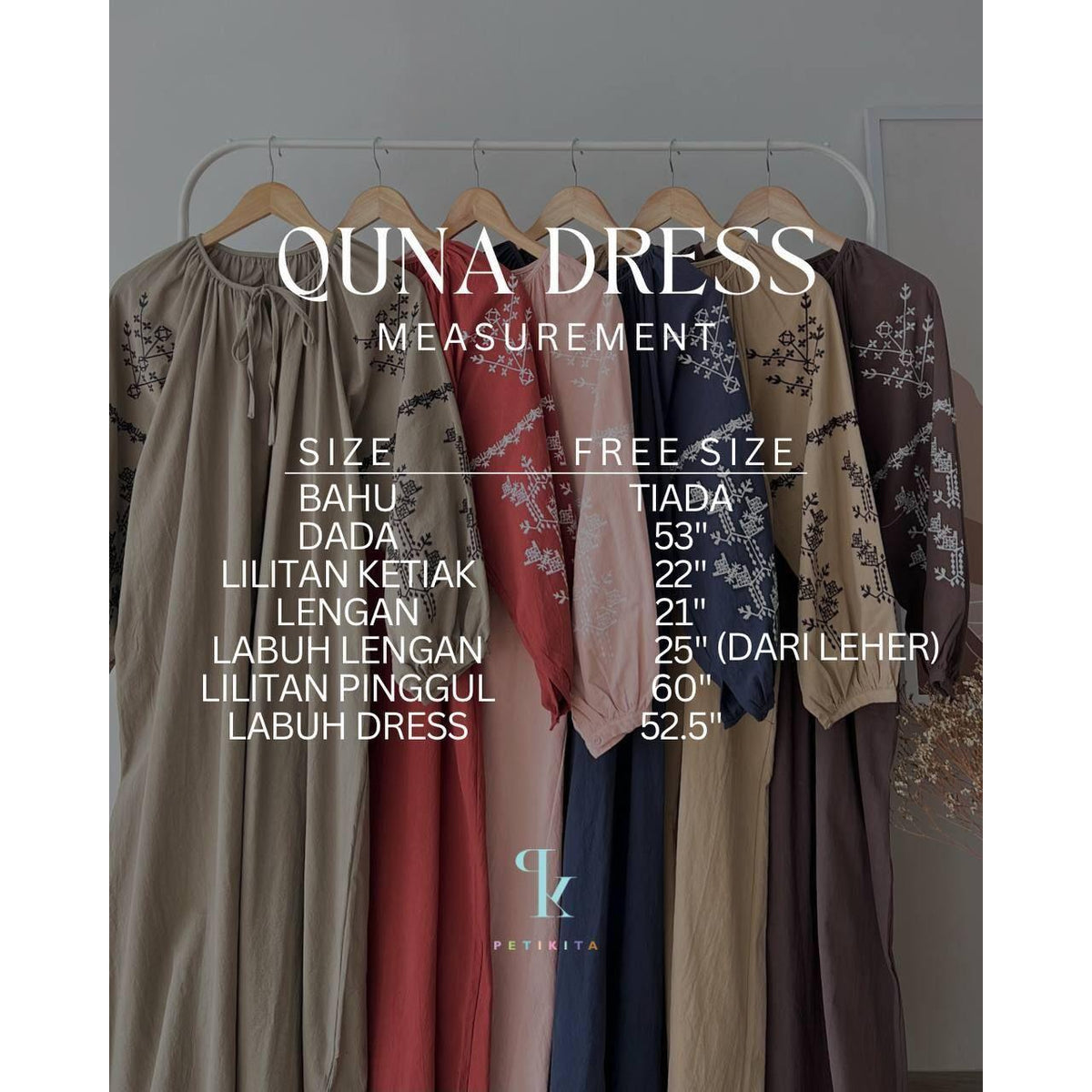 QUNA DRESS BY PETIKITA CASUAL
