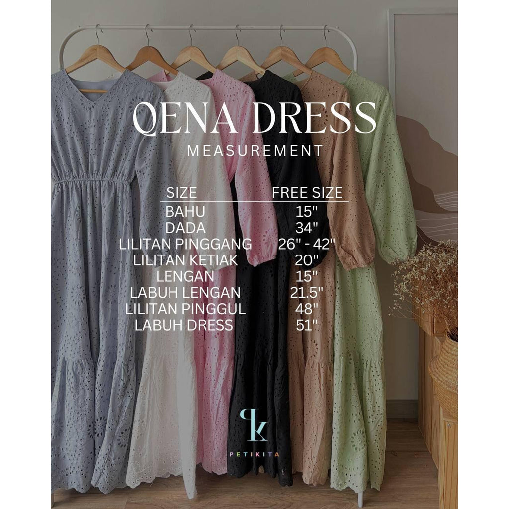 QENA DRESS BY PETIKITA CASUAL