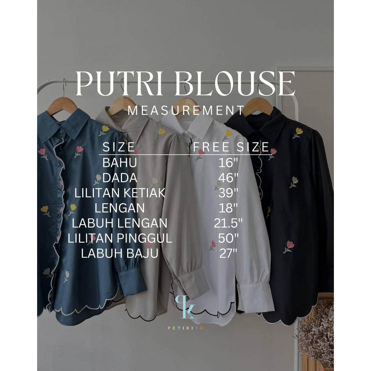 PUTRI BLOUSE BY PETIKITA CASUAL
