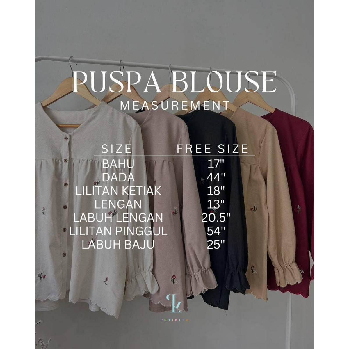 PUSPA BLOUSE BY PETIKITA CASUAL
