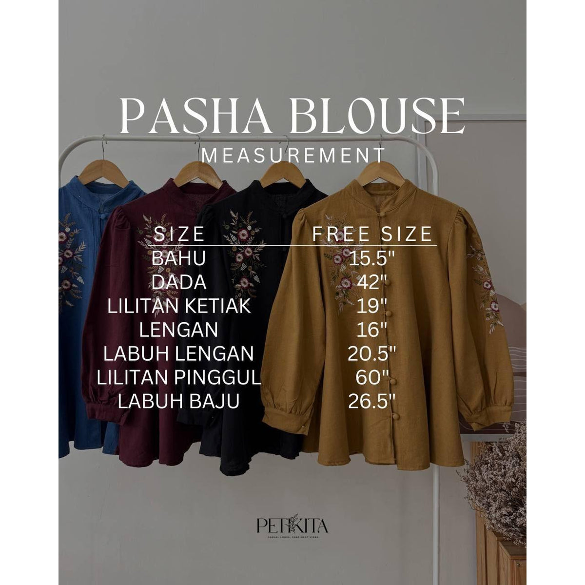 PASHA BLOUSE BY PETIKITA CASUAL