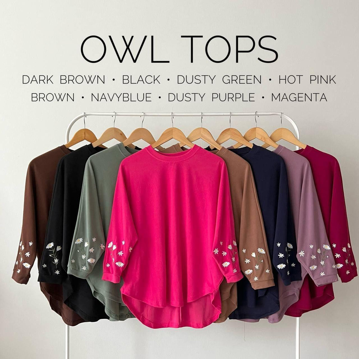 OWL TOPS BY PETIKITA CASUAL