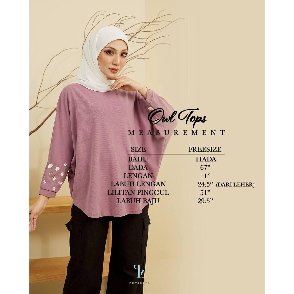 OWL TOPS BY PETIKITA CASUAL