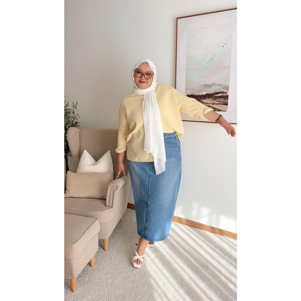 NARIS BLOUSE BY PETIKITA CASUAL (PLUS SIZE)
