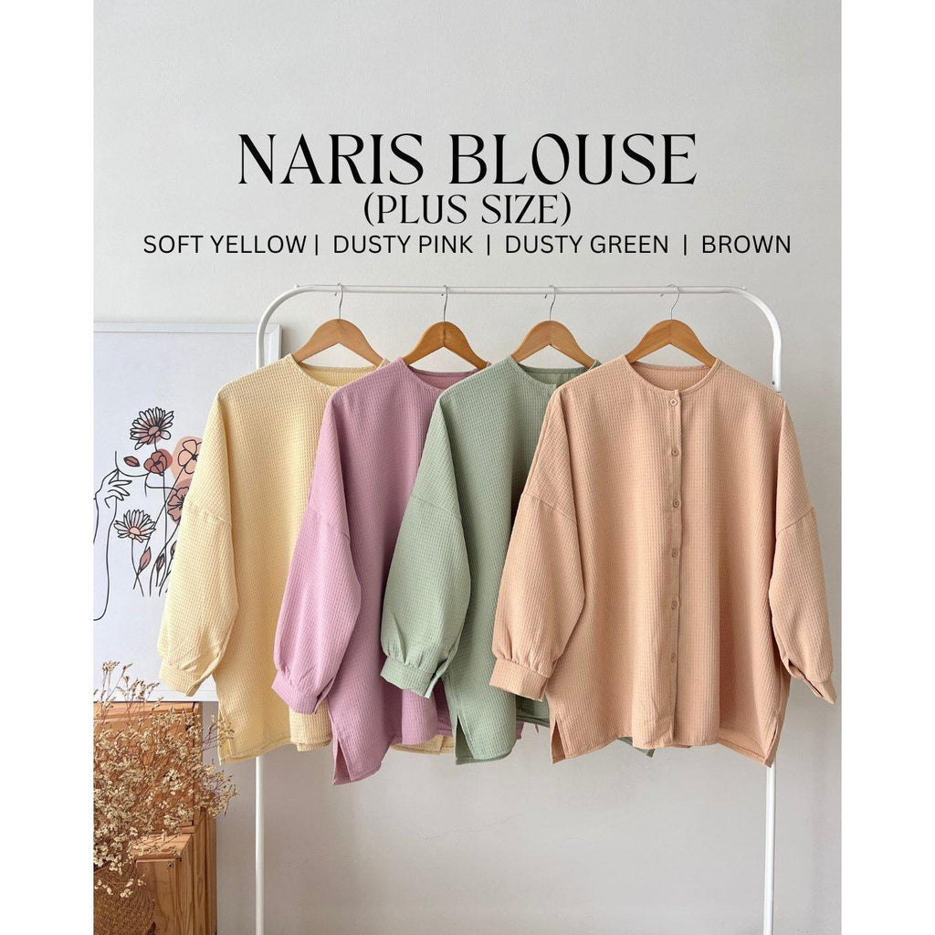 NARIS BLOUSE BY PETIKITA CASUAL (PLUS SIZE)