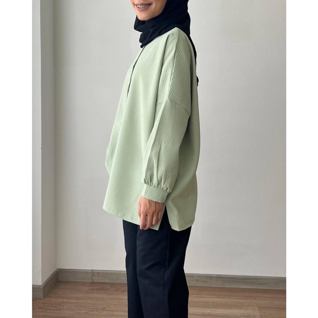 NARIS BLOUSE BY PETIKITA CASUAL (PLUS SIZE)