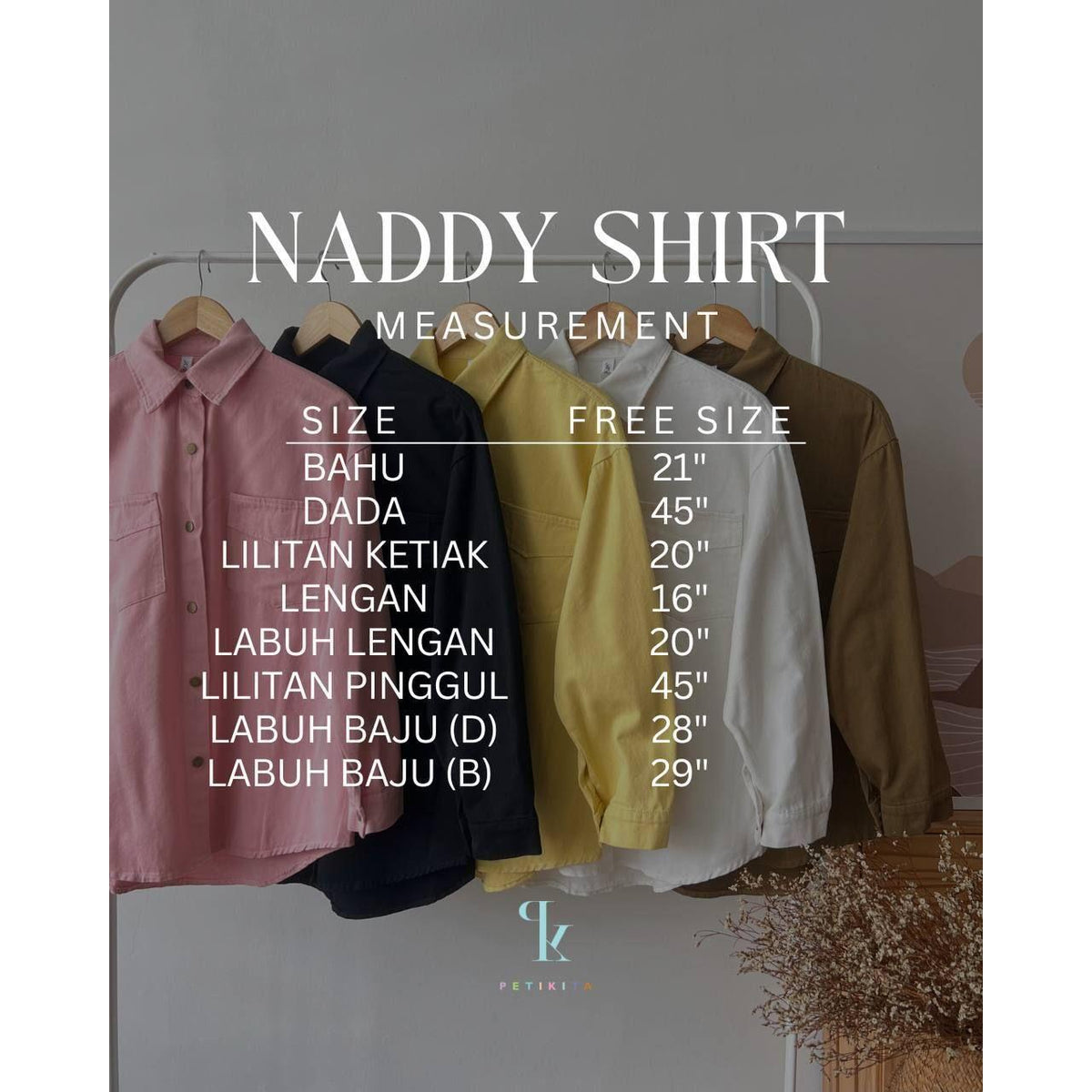 NADDY SHIRT BY PETIKITA CASUAL