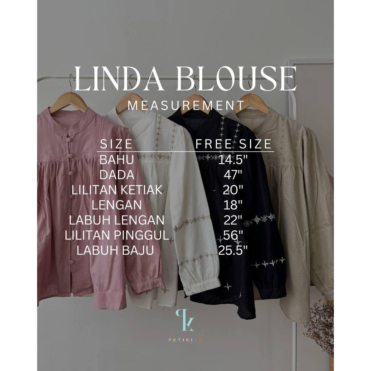 LINDA BLOUSE BY PETIKITA CASUAL