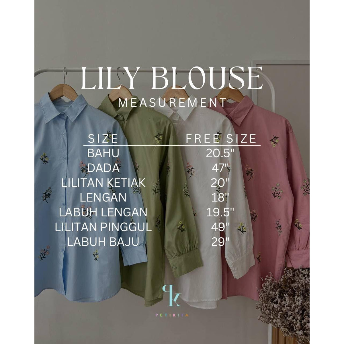 LILY BLOUSE BY PETIKITA CASUAL