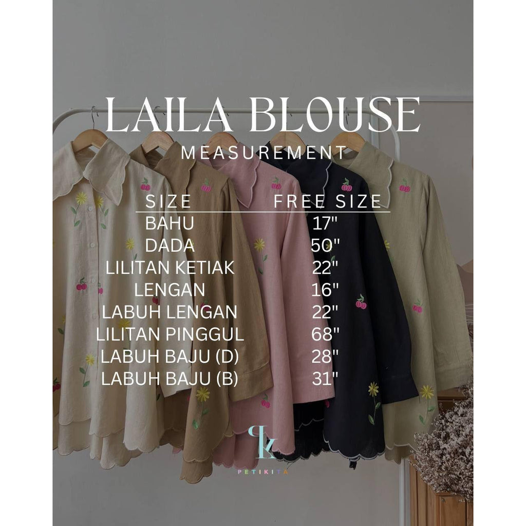 LAILA BLOUSE BY PETIKITA CASUAL