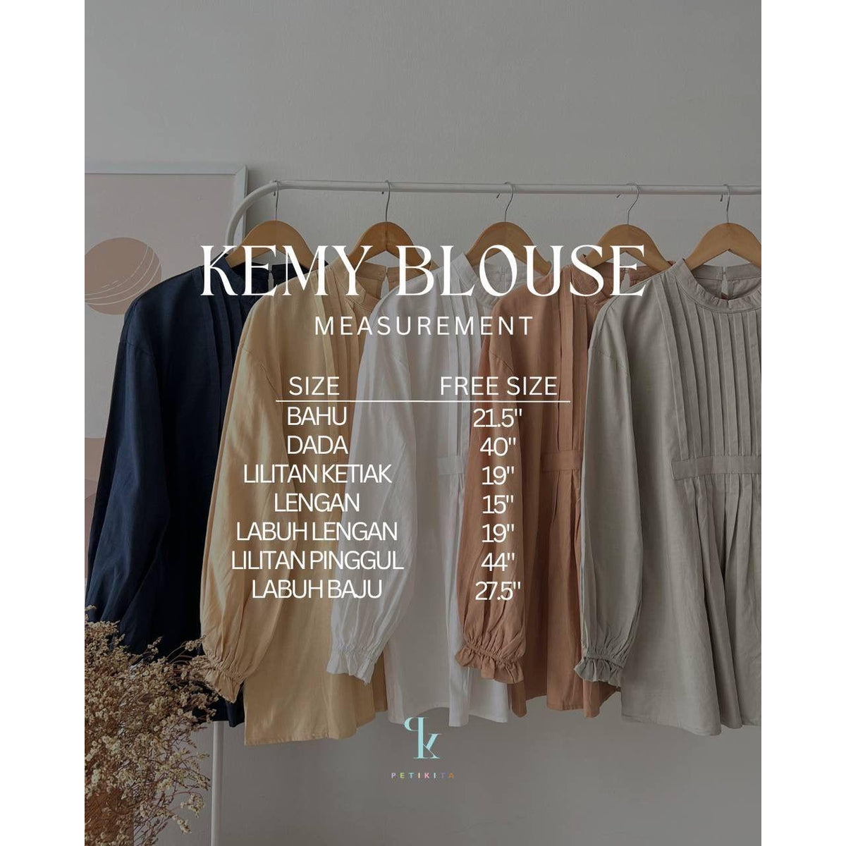KEMY BLOUSE BY PETIKITA CASUAL