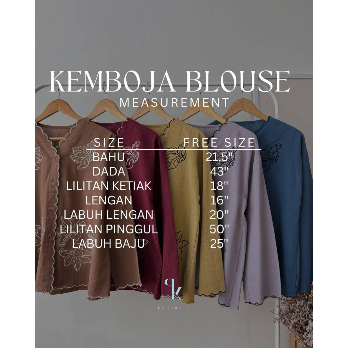 KEMBOJA 2.0 BLOUSE BY PETIKITA CASUAL