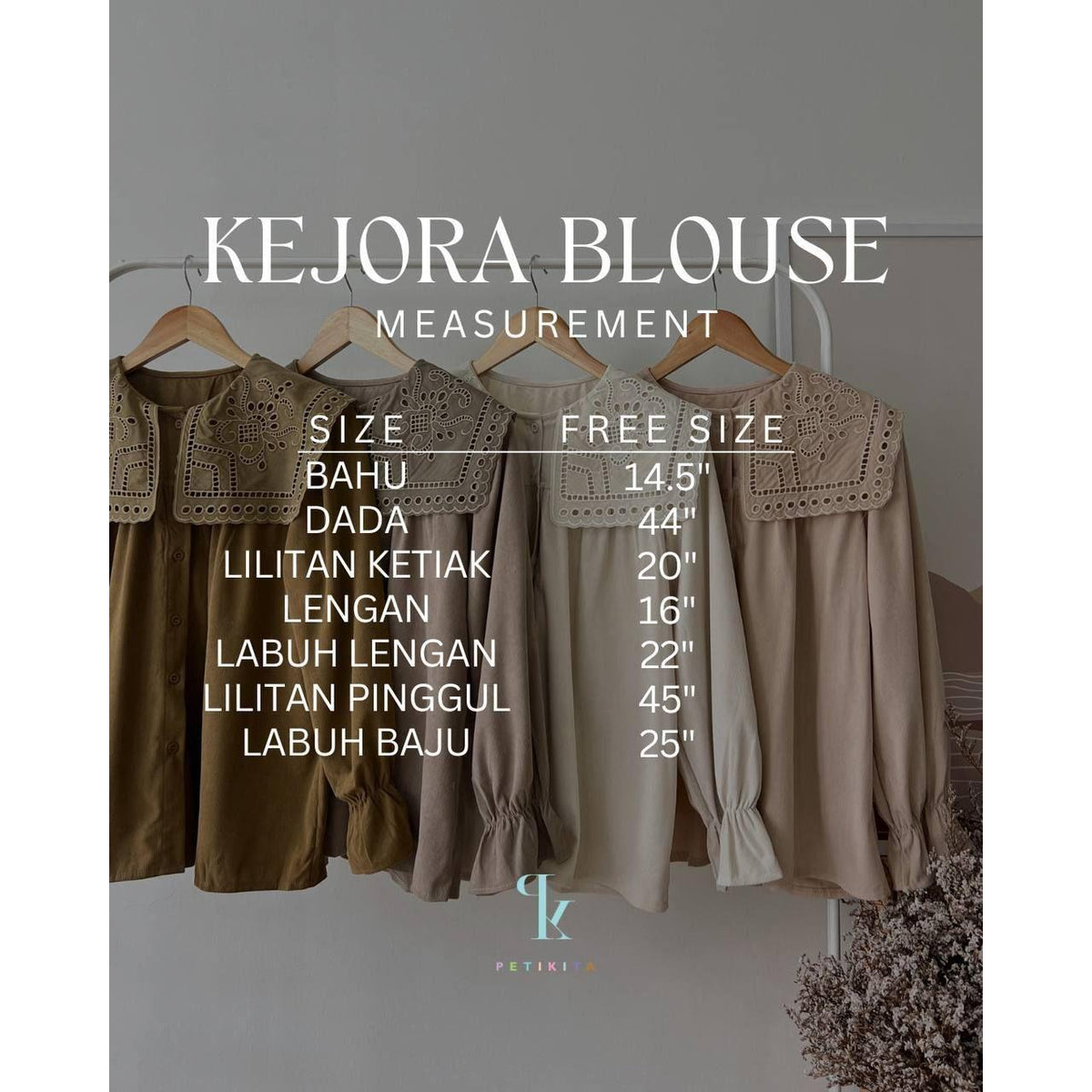 KEJORA BLOUSE BY PETIKITA CASUAL