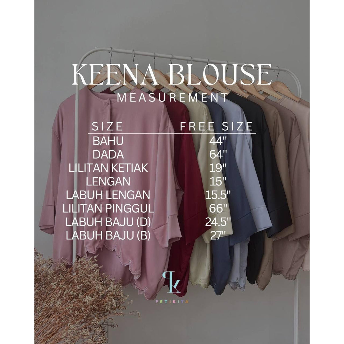 KEENA BLOUSE BY PETIKITA CASUAL