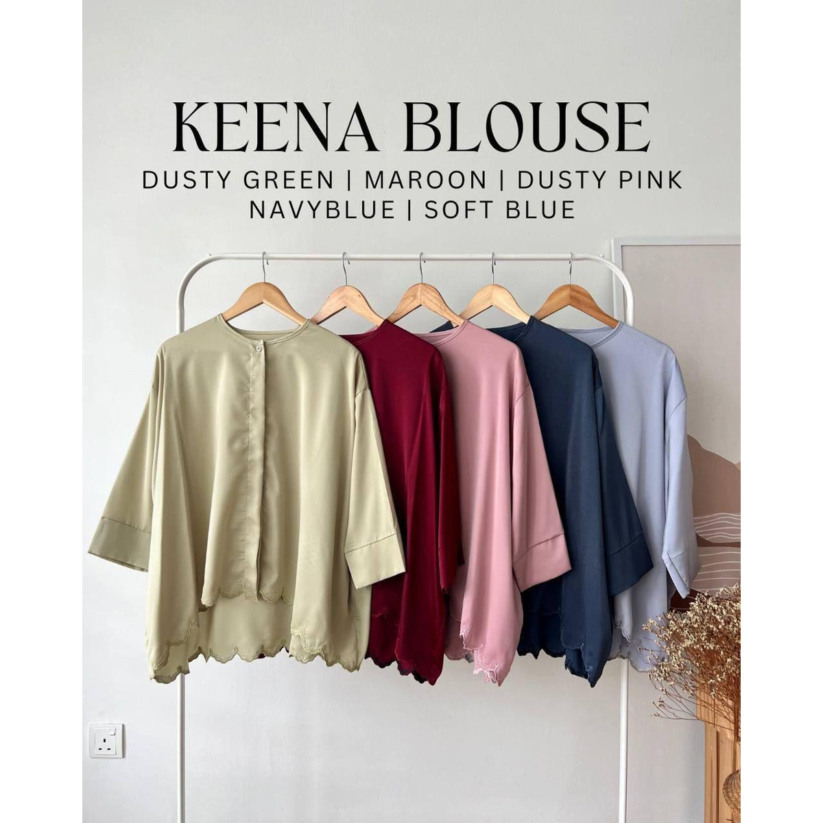 KEENA BLOUSE BY PETIKITA CASUAL