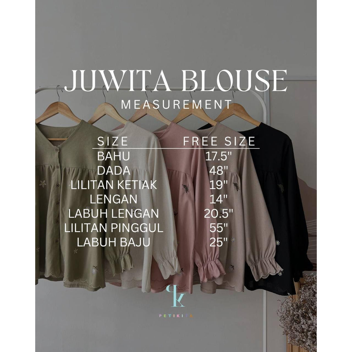 JUWITA BLOUSE BY PETIKITA CASUAL