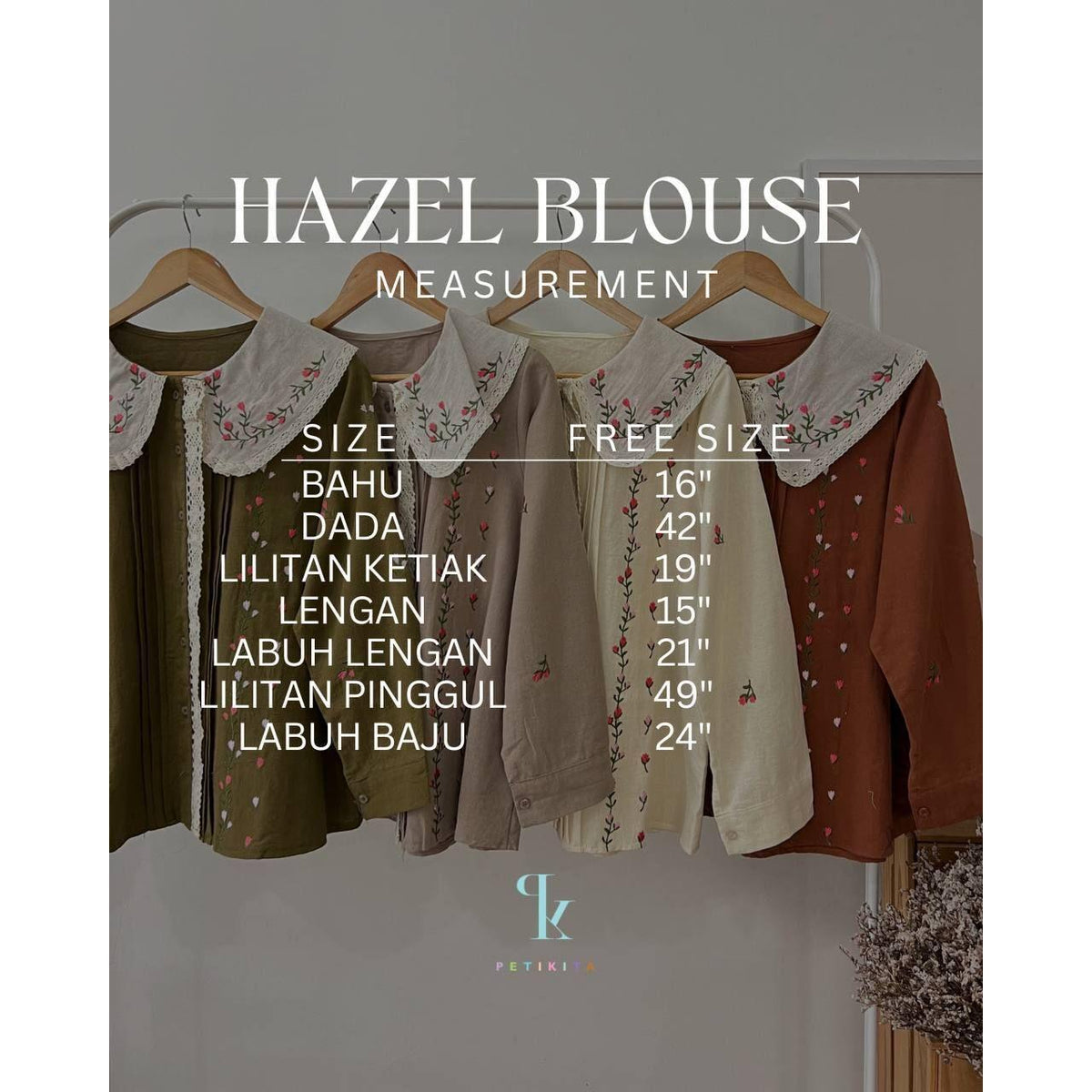 HAZEL BLOUSE BY PETIKITA CASUAL