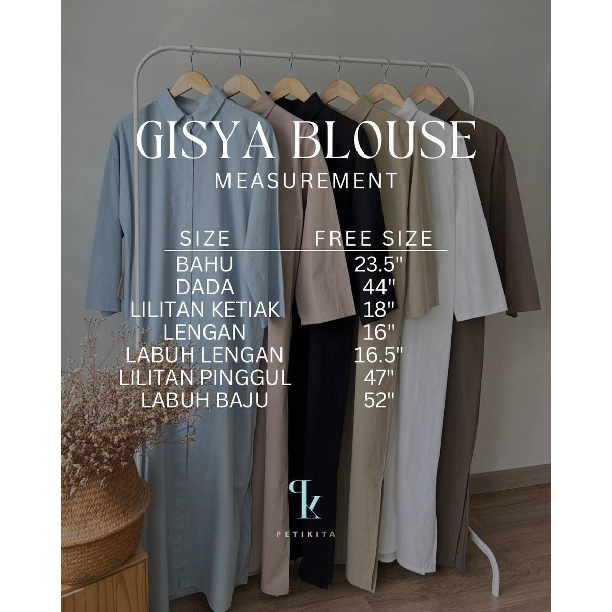 GISYA BLOUSE BY PETIKITA CASUAL
