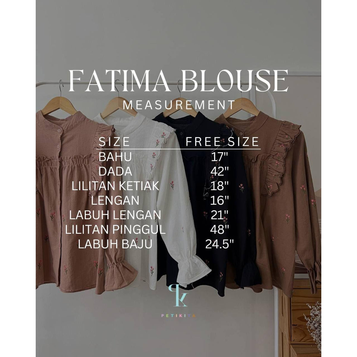 FATIMA BLOUSE BY PETIKITA CASUAL