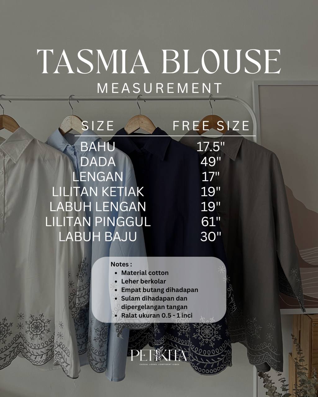 TASMIA BLAUS BY PETIKITA KASUAL