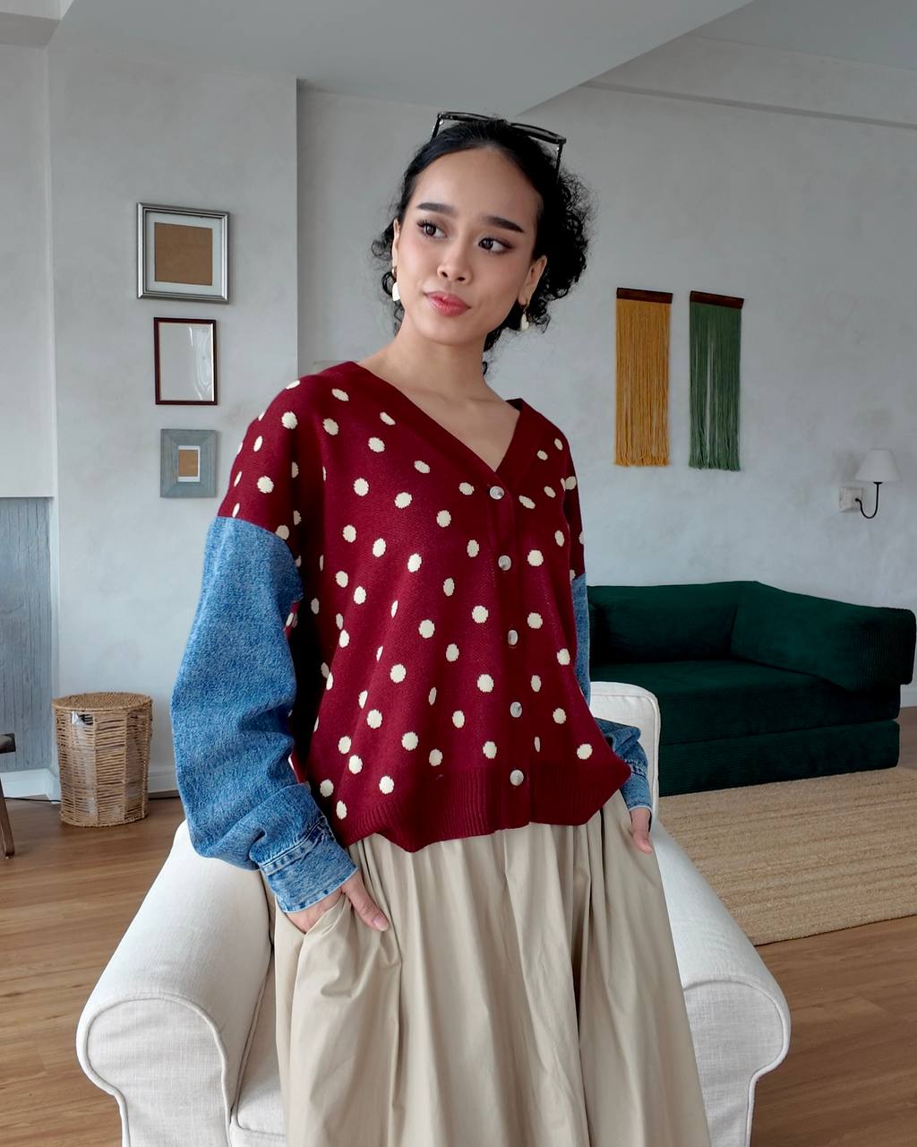 HARUKA KARDIGAN PETIKITA KASUAL