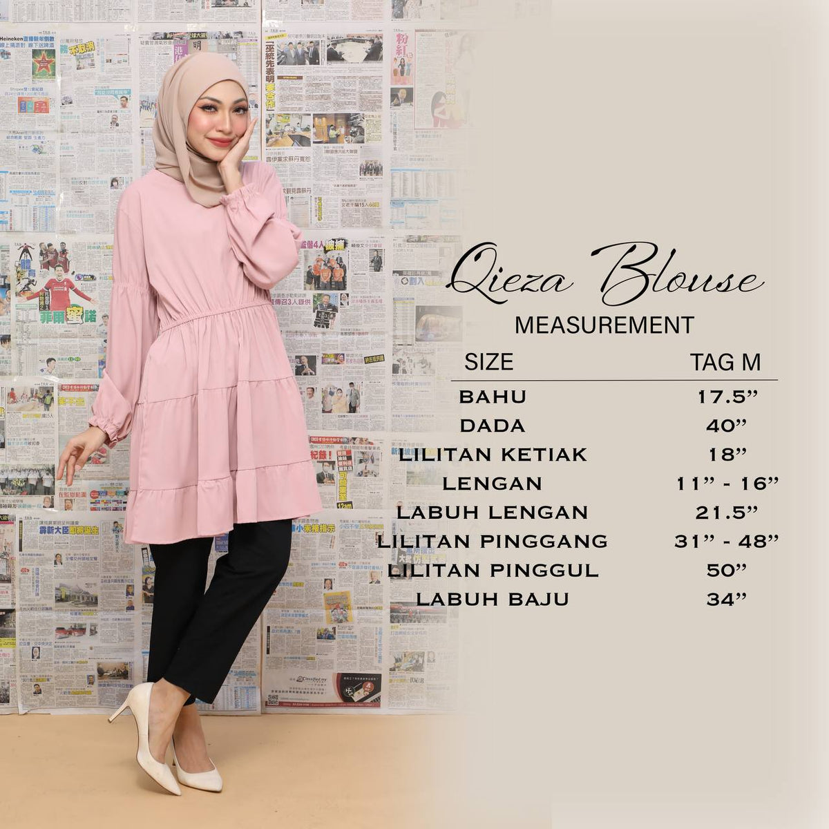 QIEZA BLOUSE BY PETIKITA CASUAL