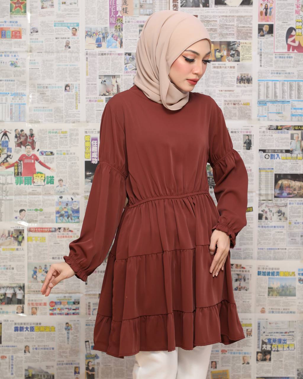 QIEZA BLOUSE BY PETIKITA CASUAL