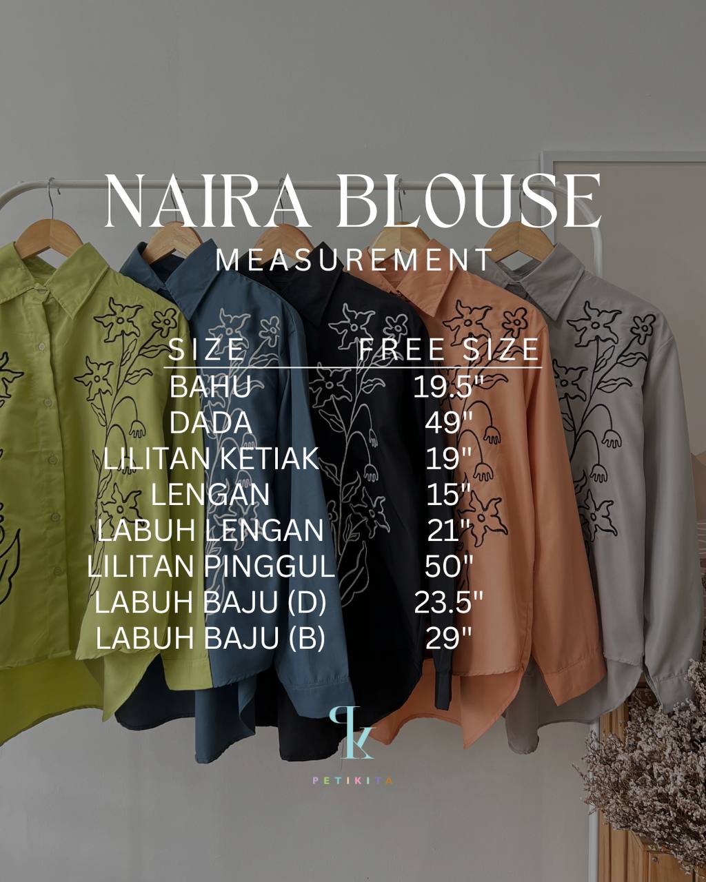 NAIRA BLOUSE BY PETIKITA CASUAL
