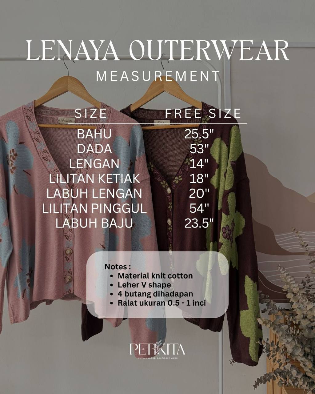 LENAYA OUTERWEAR BY PETIKITA CASUAL