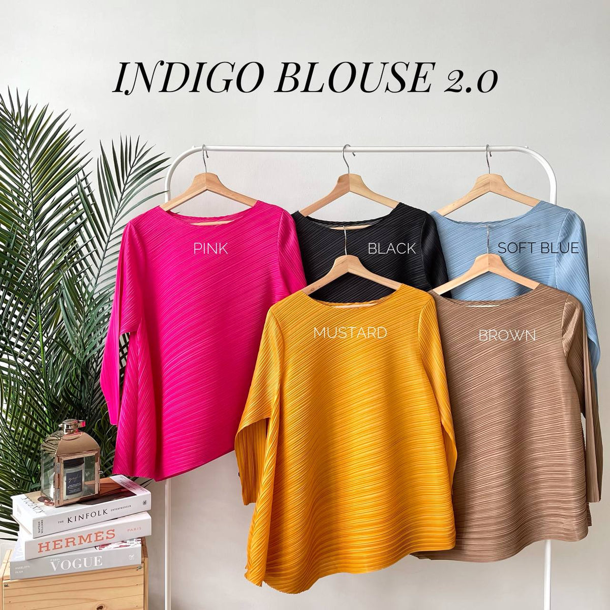 INDIGO BLOUSE 2.0 BY PETIKITA CASUAL