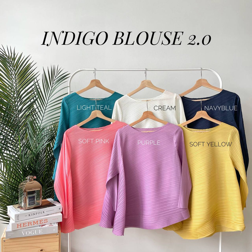 INDIGO BLOUSE 2.0 BY PETIKITA CASUAL