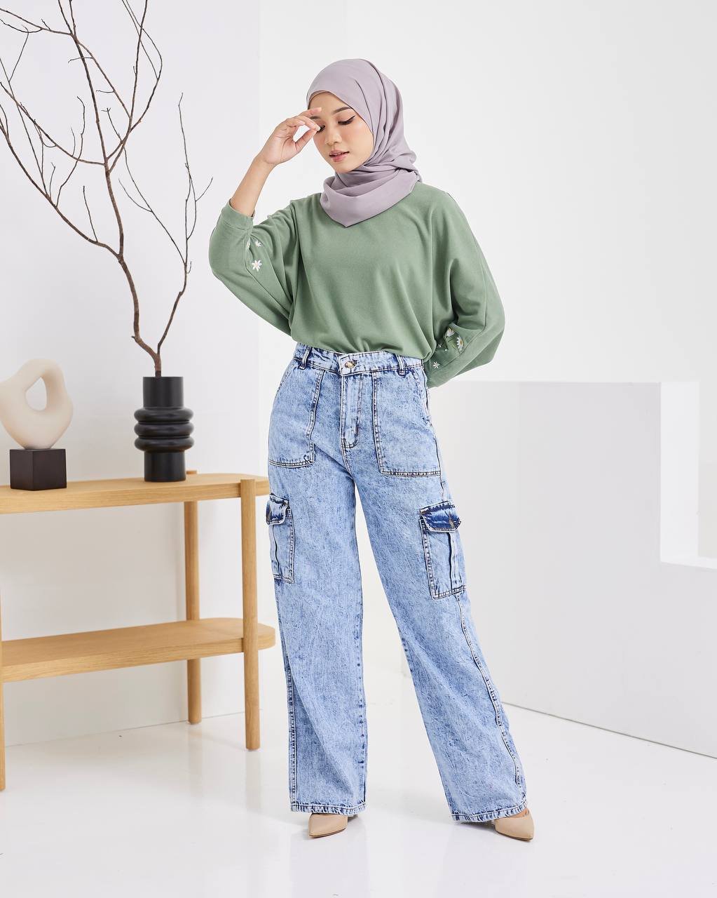 FRESIA CARGO JEANS BY PETIKITA